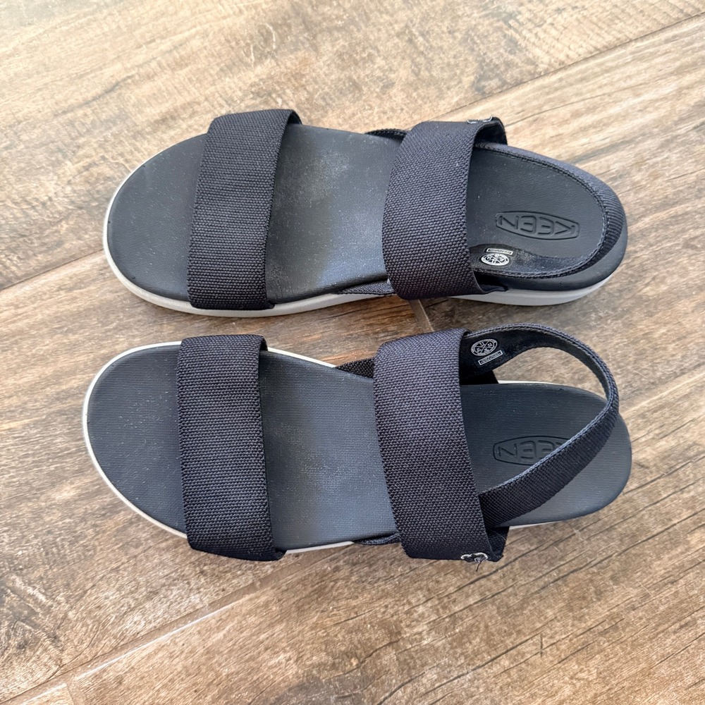 KEEN Women's Elle Backstrap Stretch Strap Walking Sandals,Black, 11 - Picture 5 of 8